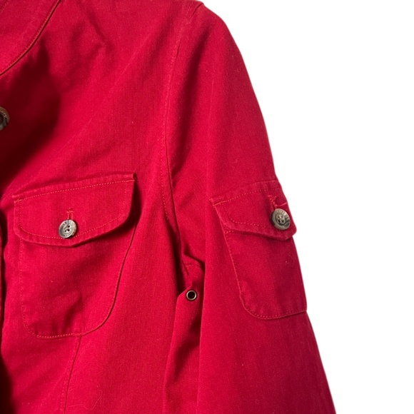 Vintage  Ralph Lauren Dry Goods Jean Jacket Red Size Small - Picture 4 of 10